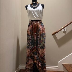 Bohemian Multiprint Maxi Skirt